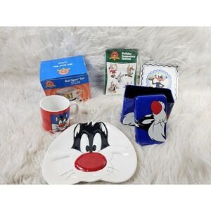 6 Vintage 90s Sylvester, Bugs Donald Duck And Taz Looney Tunes - Collection